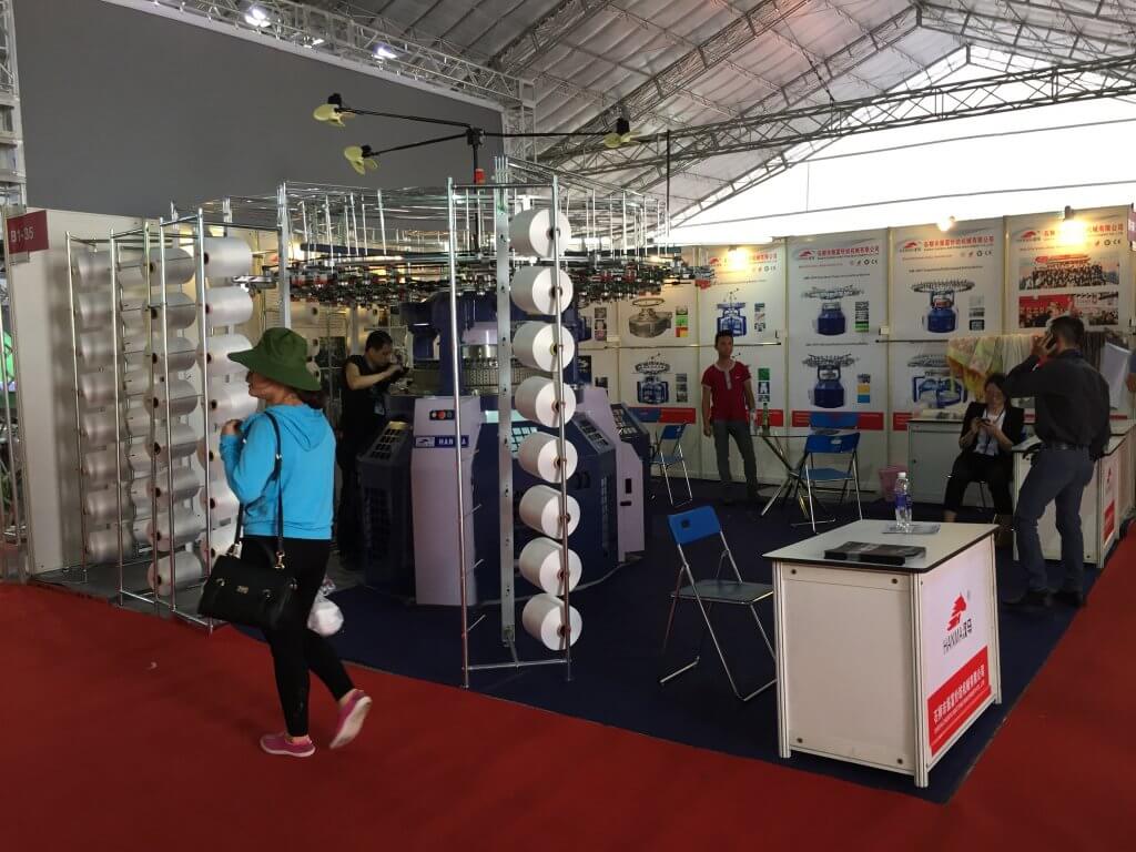 HANMA CIRCULAR KNITTING MACHINE IN Vietnam EXHIBITION 2016 03