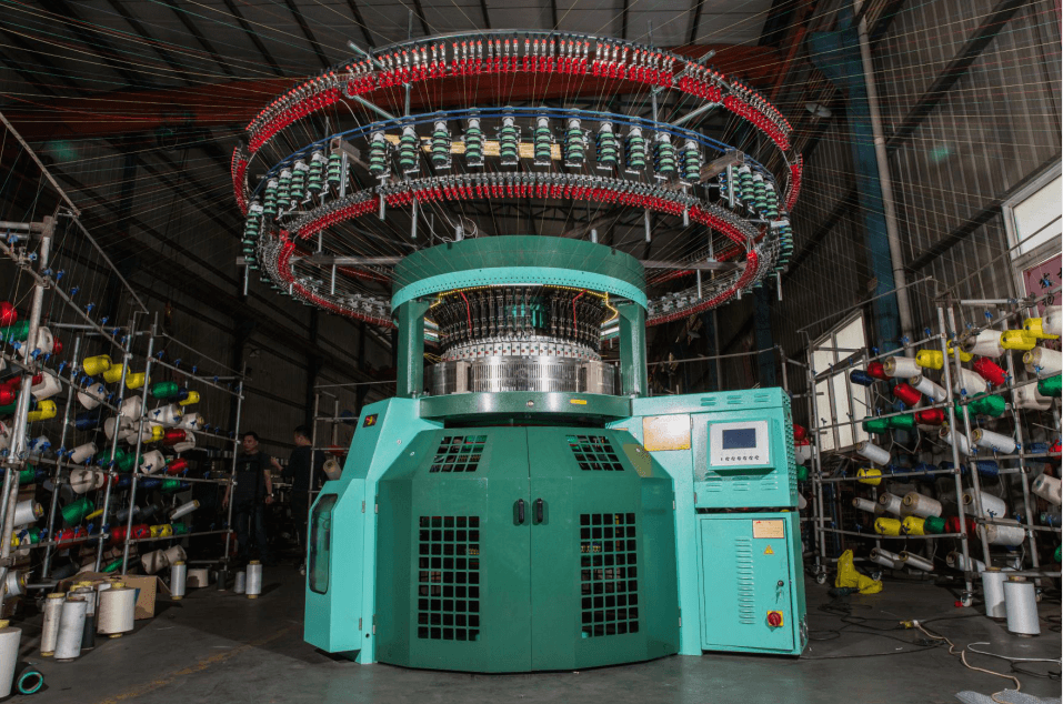 DOUBLE JERSEY AUTO-STRIPER CIRCULAR KNITTING MACHINE (FOUR/SIX COLORS)