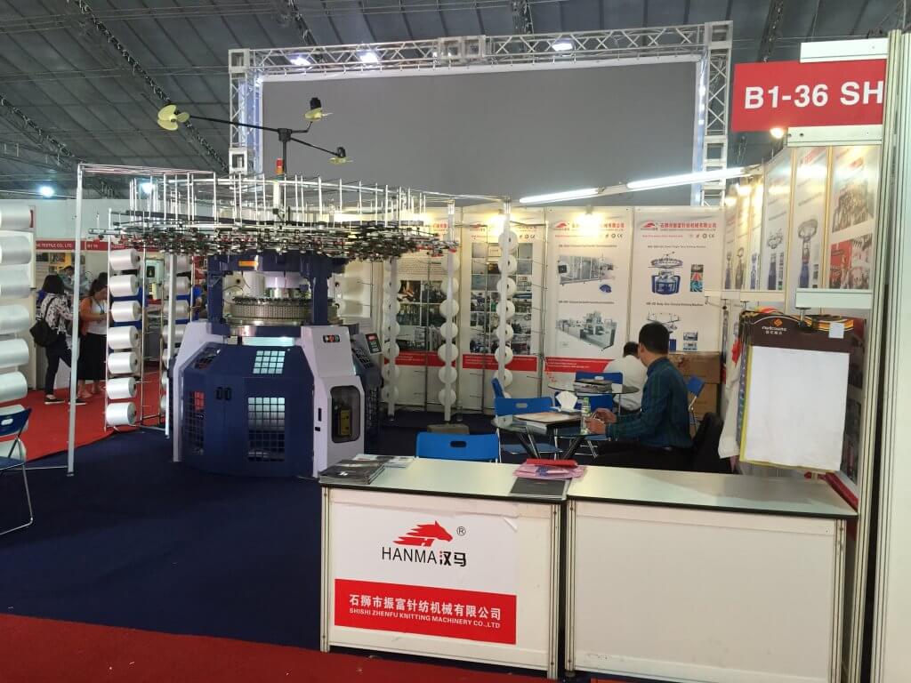 HANMA CIRCULAR KNITTING MACHINE IN Vietnam EXHIBITION 2016 06