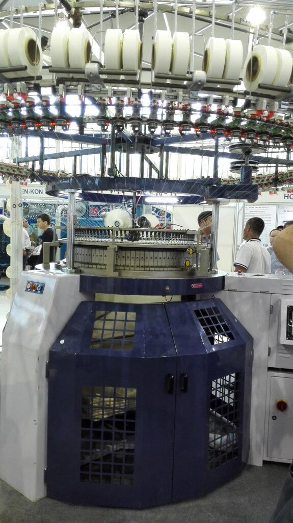 2015 HANMA CIRCULAR KNITTING MACHINE IN Uzbekistan EXHIBITION 08