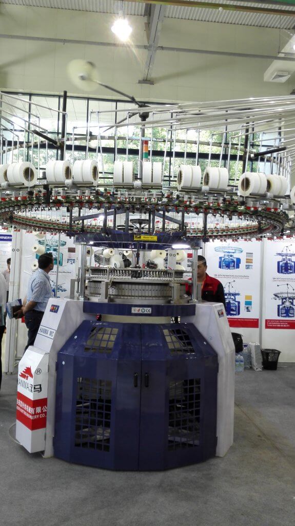 2015 HANMA CIRCULAR KNITTING MACHINE IN Uzbekistan EXHIBITION 06