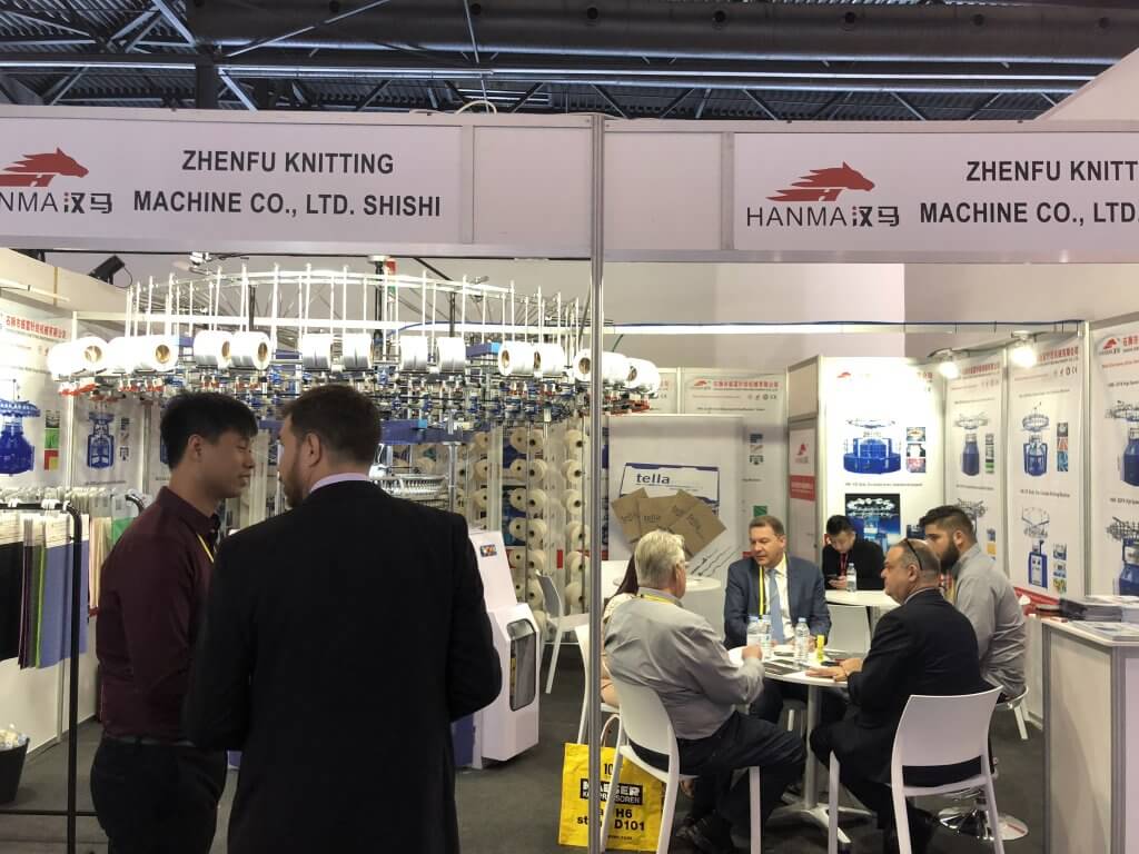 2019 HANMA CIRCULAR KNITTING MACHINE IN Spain EXHIBITION 01